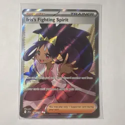 Pokemon Iris's Fighting Spirit Sv09 Ultra Rare Trainer Holo 180/159 - Image 1