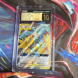 Pokemon Moltres & Zapdos & Articuno GX Ultra Rare Holo CGC 10 Hidden Fates 66/68 - Image 1