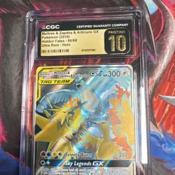 Pokemon Moltres & Zapdos & Articuno GX Ultra Rare Holo CGC 10 Hidden Fates 66/68 - Image 4