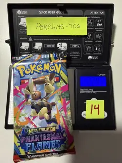 (HEAVY)🔥 22.47g Pokemon TCG Phantasmal Flames Booster Pack Factory Sealed✅ - Image 1