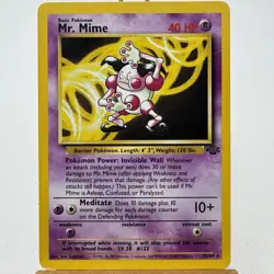 Mr. Mime - 22/64 - Jungle Set - Unlimited - Rare - Pokemon - WOTC - Played - Image 1