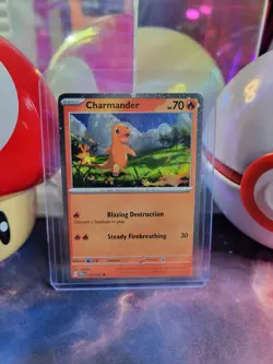 Charmander 7/91 Pokemon TCG S&V Paldean Fates Common Cosmos Holo Promo NM - Image 1