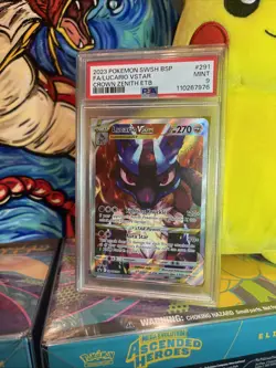 Lucario VSTAR 2023 Pokemon Crown Zenith ETB PROMO SWSH291 PSA 9 - Image 1