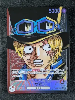 2023 One Piece SABO #OP05-001 Awakening of the New Era Alt Art Leader JPN (B) - Image 1