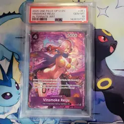 One Piece CCG 2025 Vinsmoke Reiju OP12-063 Alt Art Foil Super Rare PSA 10 - Image 1