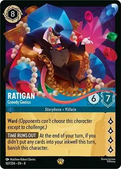 Ratigan 167/204/EN-8/Reign Of Jafar/Disney Lorcana/TCG/Legendary - Image 1