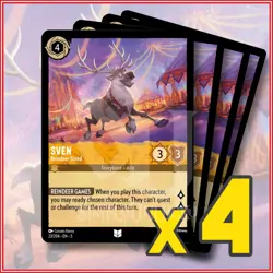 Disney Lorcana: 2024 Sven Reindeer Steed 23/204 x4 | Uncommon - Image 1
