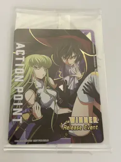 Union Arena Code Geass Vol 2 Release Event Winner CGH-AP03 (C.C./Lelouch) Sealed - Image 1