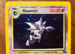 Pokemon TCG Haunter Fossil Holo Rare 6/62 Excellent Condition Vintage Card - Image 2