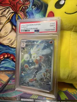 Pokemon TCG Raboot Stellar Crown Holo Card 147/142 Sv07 Psa 9 - Image 5