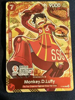 Monkey.D.Luffy (Bandai Card Games Fest 24-25) Stamped Exclusive Promo ENGLISH - Image 1