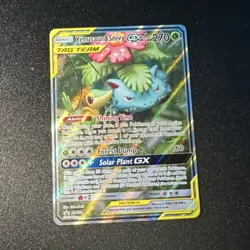 The Pokemon Company Venusaur & Snivy GX SM229 Promo TAG TEAM Holo 270 HP Card - Image 1