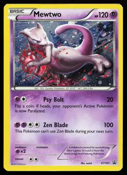 Mewtwo XY101 Holo XY Promo Pokemon Card - Image 1