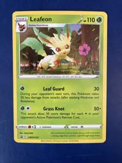 Pokemon Leafeon SWSH191 Sword & Shield Black Star Promo Cards Holo NM+ - Image 1
