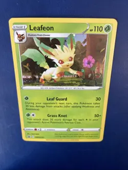 Pokemon Leafeon SWSH191 Sword & Shield Black Star Promo Cards Holo NM+ - Image 2