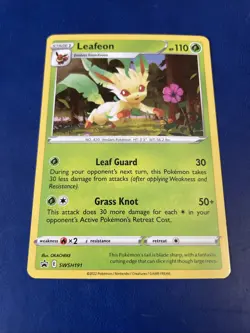 Pokemon Leafeon SWSH191 Sword & Shield Black Star Promo Cards Holo NM+ - Image 3
