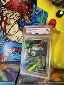 Pokemon TCG Snorlax Scarlet & Violet 151 ETB Promo Card #051 PSA 9 Mint - Image 2