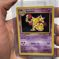 KADABRA - 46/130 - Base Set 2 Pokemon Card NM/MT Vintage WOTC TCG Nintendo Vtg - Image 1