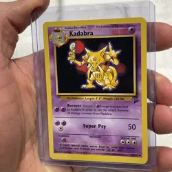 KADABRA - 46/130 - Base Set 2 Pokemon Card NM/MT Vintage WOTC TCG Nintendo Vtg - Image 2