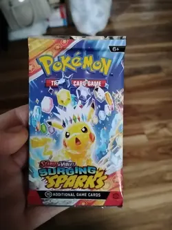 Pokemon Cards Surging Sparks Pack Still Sealed Custom Art Bought From Temu - Image 1
