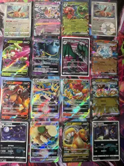 Pokemon 16 Card Lot nm V Max Mega Amazing Ex HOLO Rare Hits Only B9 - Image 1