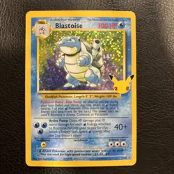 Pokemon Blastoise Base Set Holo Rare Card 2/102 100HP Ken Sugimori Art - Image 1