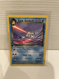 Pokemon TCG Dark Golduck Card 37/82 Team Rocket 1st edition Near Mint - Image 1