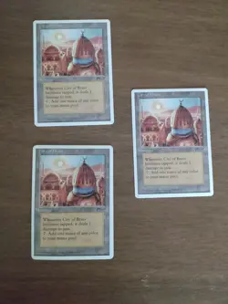 3 Magic The Gathering City Of Brass Chronicles Edition cards - Image 1