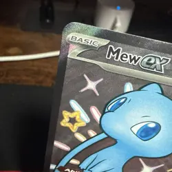 Pokemon Mew EX TCG Full Art Shiny Ultra Rare Card 216/091 Paldean Fates Fresh - Image 2