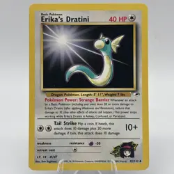 Pokemon Card - Gym Heroes 42/132 - ERIKA'S DRATINI (uncommon) - NM - Image 1