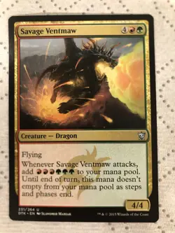 Magic The Gathering MTG | Savage Ventmaw | 231/264 | (NM) | Dragons of Tarkir - Image 1