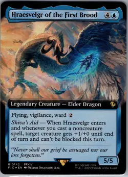Hraesvelgr of the First Brood Extended Art Foil - FIC 0142 NM - MTG Magic - Image 1