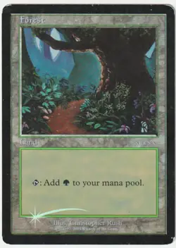 Arena MTG FOIL Forest (Beta) Magic - Image 1