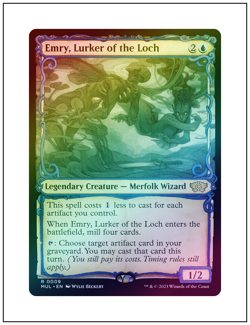 1x Emry, Lurker of the Loch, Foil, Multiverse Legends, Magic MTG NM - Image 1