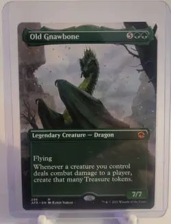 Old Gnawbone Mythic Legendary Creature Dragon #296 [Borderless, Regular, AFR] - Image 1