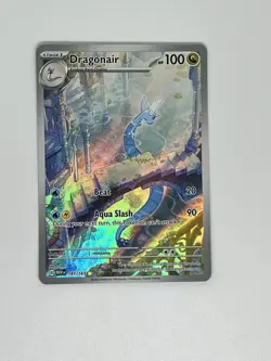 Pokemon TCG Dragonair Scarlet & Violet 151 Illustration Rare Holo Card 181/165 - Image 2