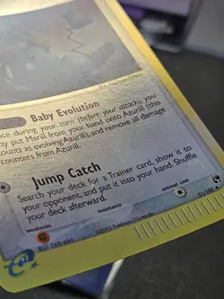 Pokemon EX Sandstorm Azurill Reverse Holo 31/00 EXC-NEAR MINT - Image 3