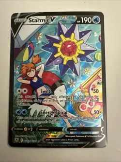 Pokemon TCG Starmie v Astral Radiance Holo Ultra Rare Full Art TG13/TG30 NM - Image 1