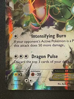 Rayquaza EX 75/108 Roaring Skies Pokemon Card Lightly Played holo - Image 4