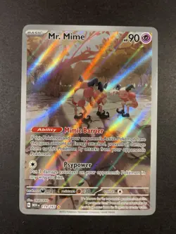 2023 Pokemon SV 151 Mr. Mime #179/165 Illustration Rare IR - Image 1