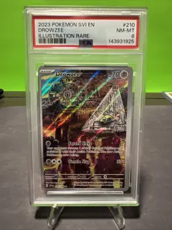 2023 POKEMON SCARLET & VIOLET 210/198 DROWZEE- PSA 8 - Image 1