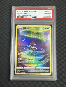 SEND AN OFFER - 2023 POKEMON CROWN ZENITH #GG07 FULL ART/KELDEO PSA 10 - Image 3