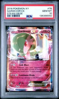 2016 Pokemon XY Steam Siege Gardevoir Holo #78/114 PSA 10 - Image 1
