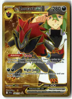 N's Zoroark ex ⭐ 189/159 Holo Hyper Rare Journey Together 2025 Pokemon NM - Image 1