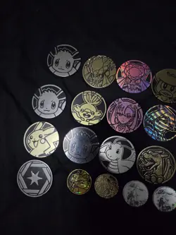 Large Pokemon Coin / Token Lot (Charizard, Arceus, Marnie, Eevee, Etc) - Image 2