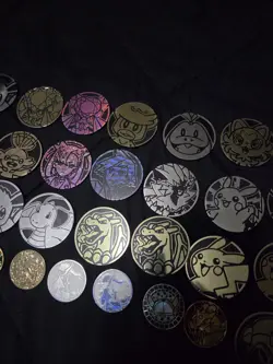 Large Pokemon Coin / Token Lot (Charizard, Arceus, Marnie, Eevee, Etc) - Image 4