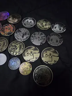Large Pokemon Coin / Token Lot (Charizard, Arceus, Marnie, Eevee, Etc) - Image 5