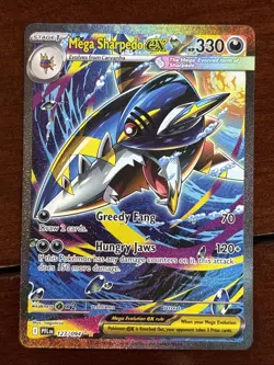 Pokemon Phantasmal Flames Mega Sharpedo Ex 127/094 Special Illustration Rare - Image 1