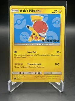 Ash's Pikachu SM114 Pokemon Sun and Moon Promo (B) - Image 1