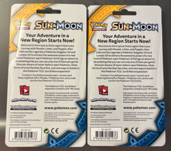 Lot of 2 Sun Moon Checklane Blister Pack Pikipek Rockruff SM06 SM07 Pokemon TCG - Image 2